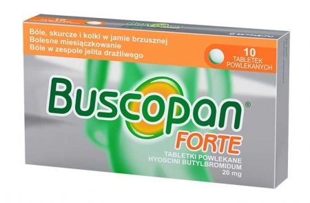 Buscopan Forte 0,02 g 10 tabletek