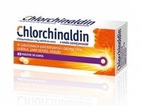 Chlorchinaldin, smak czarnej porzeczki, 40 tabletek do ssania