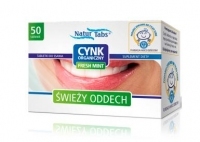 Cynk organiczny Naturtabs Fresh Mint 50 tabletek
