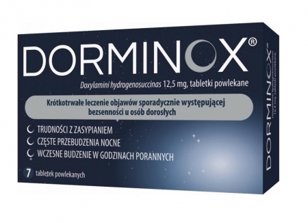 Dorminox 12,5 mg 7 tabletek
