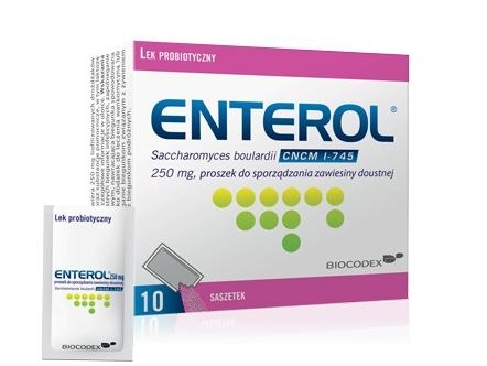 Enterol, 250 mg, proszek do sporządzania zawiesiny doustnej, 10 saszetek