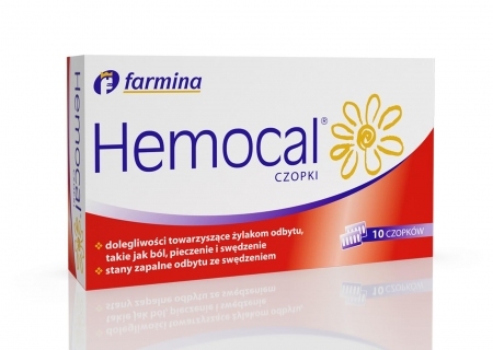 Hemocal 10 czopków doodbytniczych