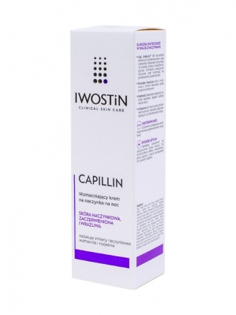 IWOSTIN CAPILLIN Wzmacniający krem na naczynka na noc 40 ml