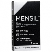 Mensil 25 mg 4 tabletki do rozgryzania i żucia
