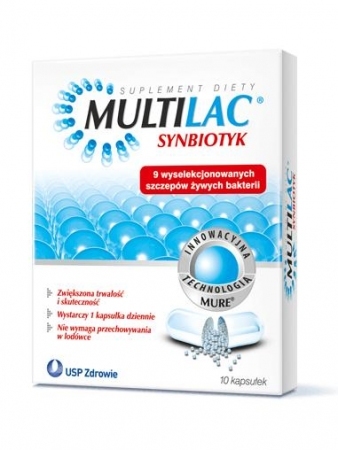 Multilac synbiotyk 10 kapsułek