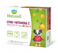 Naturell Cynk + Witamina C dla dzieci 60 tabletek