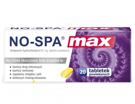 No-Spa MAX  0,08 g 20 tabletek