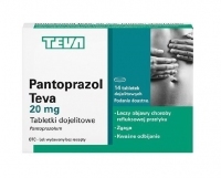 Pantoprazol Teva 0,02 g 14 tabletek dojelitowych