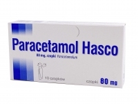Paracetamol Hasco 0,08 g 10 czopków