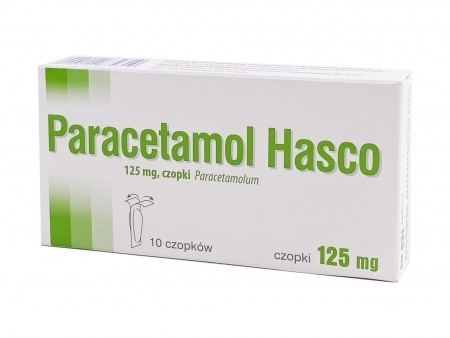 Paracetamol Hasco 0,125 g 10 czopków