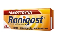 Ranigast Famotydyna 0,02g 20 tabletek