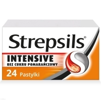 Strepsils Intensive na ból gardła pomarańczowy bez cukru 24 pasytylki