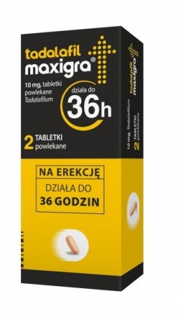 Tadalafil Maxigra 10mg 2 tabletki